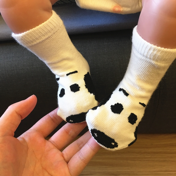婴儿小够春秋季薄款新生儿女宝宝袜子儿童纯棉0-3个月春秋男女童