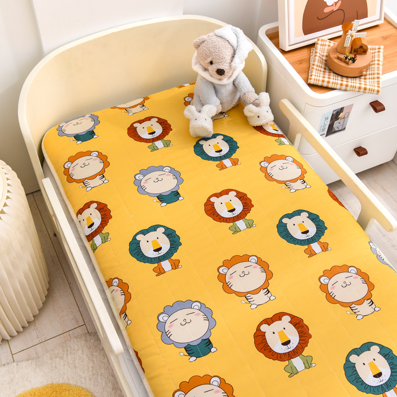 纯棉加厚儿童床垫幼儿园宝宝午睡新生婴儿拼接床软褥子可拆洗垫被