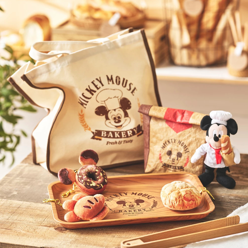 【预拍】日本迪士尼store2024年米奇法式烘焙系列 挂件松松购物袋