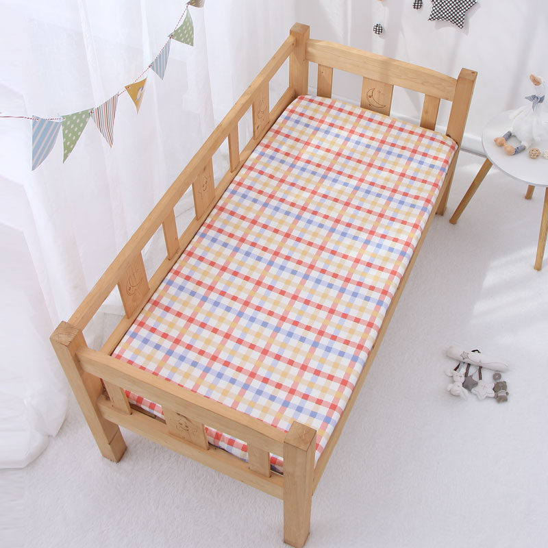 婴儿床床笠秋冬拼接床床罩宝宝A类全棉床单保护罩可定制床上用品
