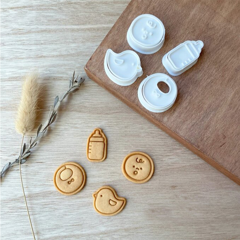 日式迷你卡通BABY婴儿满月周岁饼干曲奇模具 可爱糖霜3D烘焙工具