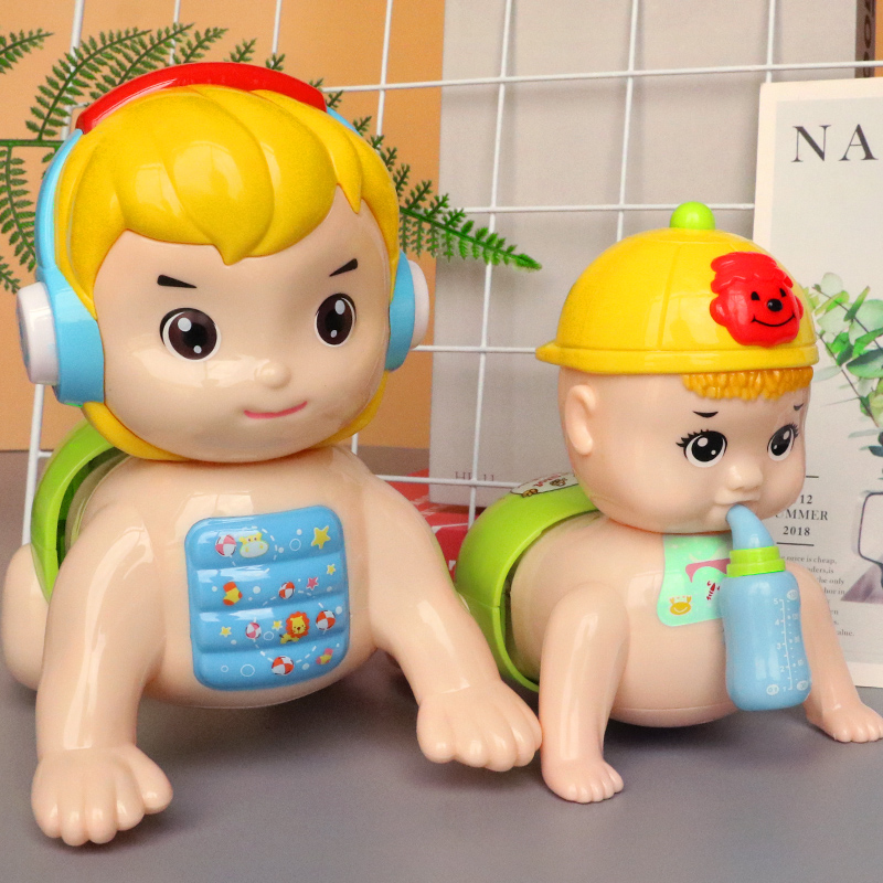 婴儿童会唱歌宝宝爬行娃娃音乐电动玩具男女孩0-3-6-8-12个月益智