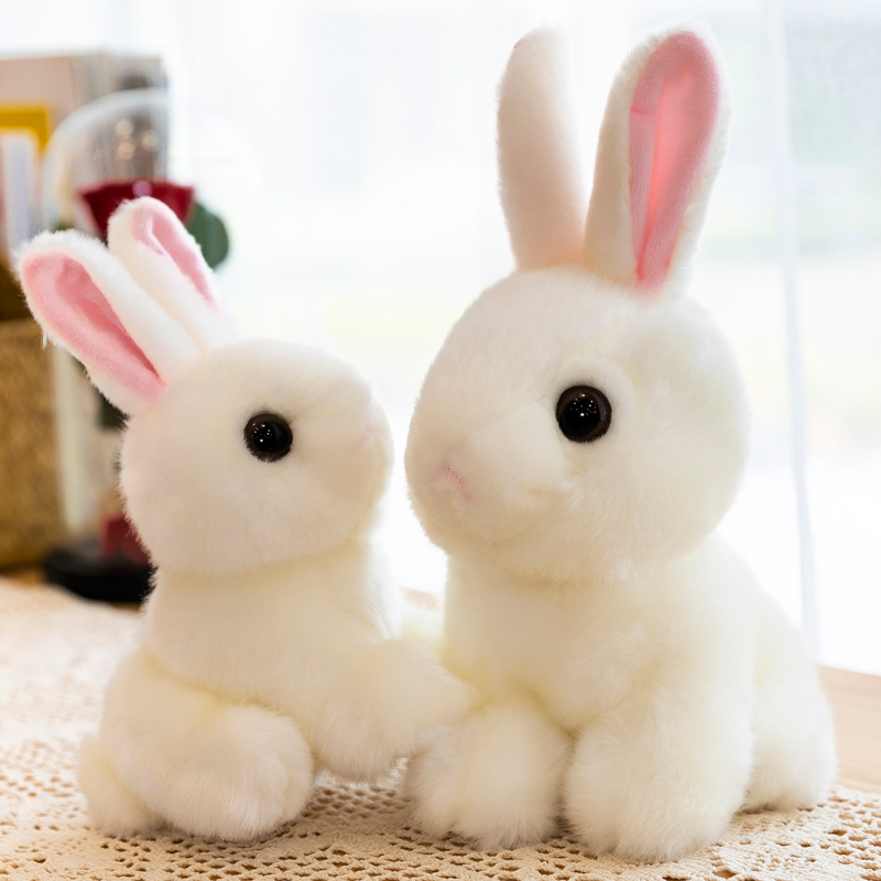 仿真可爱毛绒玩具兔子小白兔玩偶玉兔公仔儿童闺蜜生日礼物女孩子