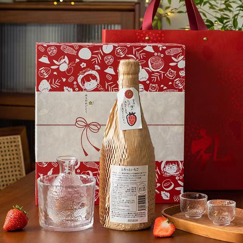 季节限定日本草莓酒果酒女低度甜酒微醺生日礼物女生酒礼盒母亲节
