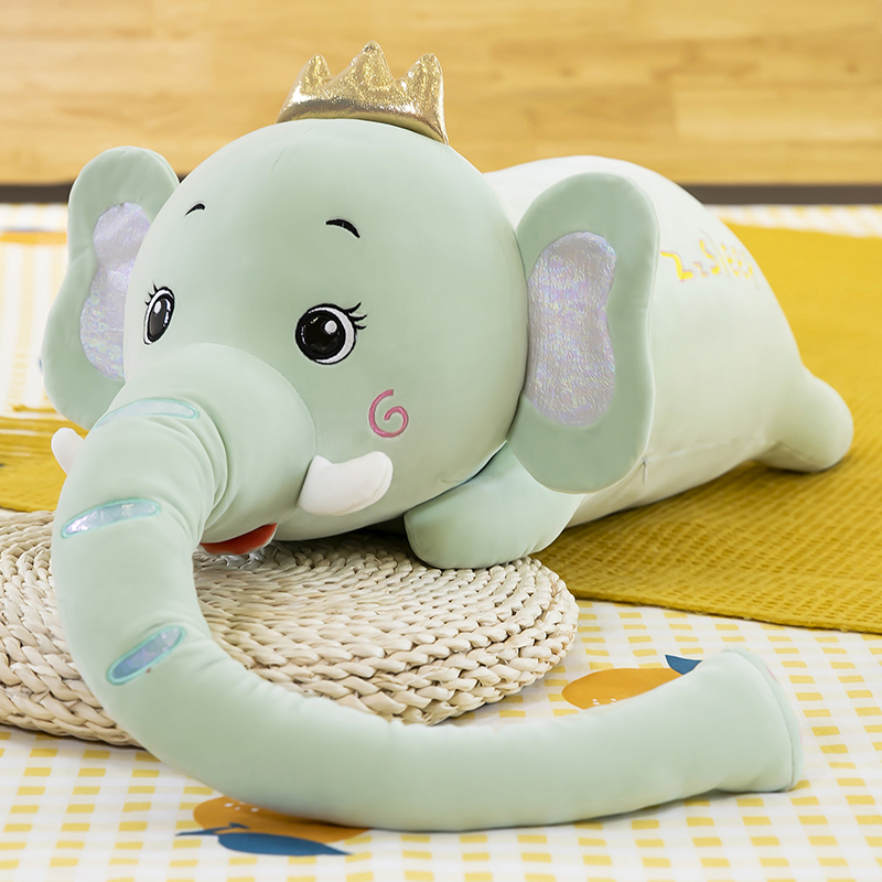 超萌可爱趴款大象毛绒玩具抱枕可爱玩偶睡觉抱安抚象儿童礼物女孩