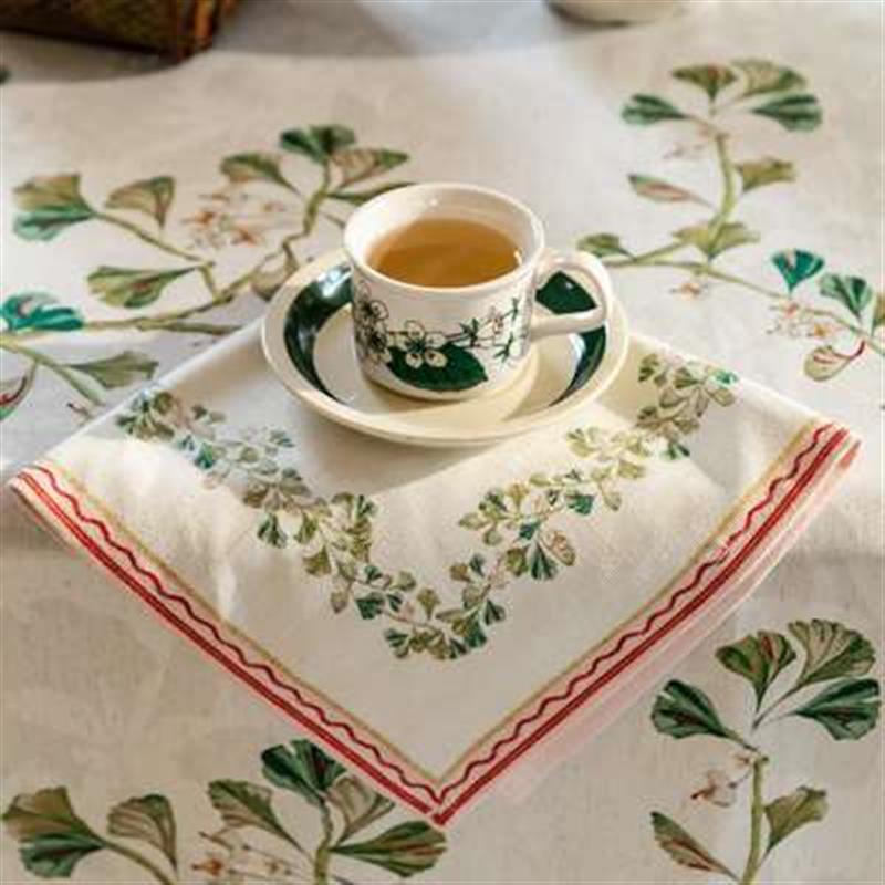 蜡笔派梅意阑珊桌布防水复古梅花中式长方形餐桌盖布茶几台布定制