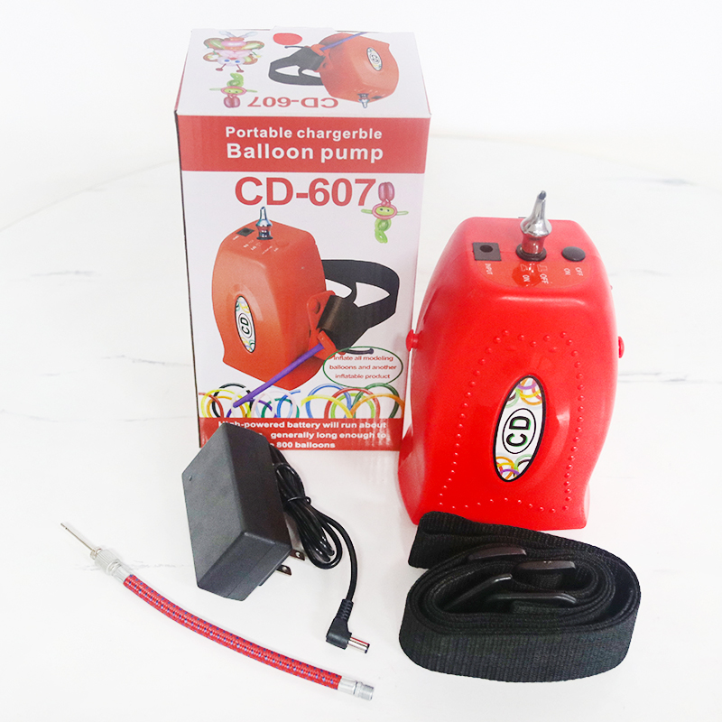 CD607长条打气机便携式蓄电池充气机电动打气筒气泵儿童魔术气球