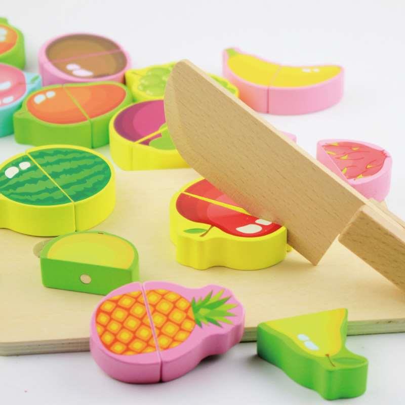 新品儿童切切看玩具木制磁性水果切切乐早教益智认知宝宝2-5岁过