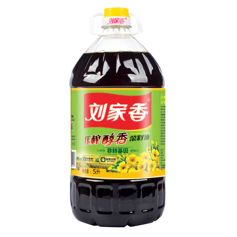 刘家香新油醇香压榨菜籽油5L食用油压榨工艺头道原汁