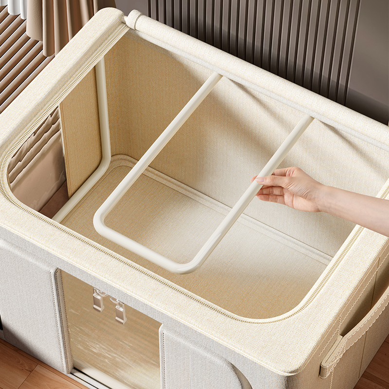 日本衣服收纳箱家用折叠布艺收纳盒衣物收纳整理箱多功能储物神器