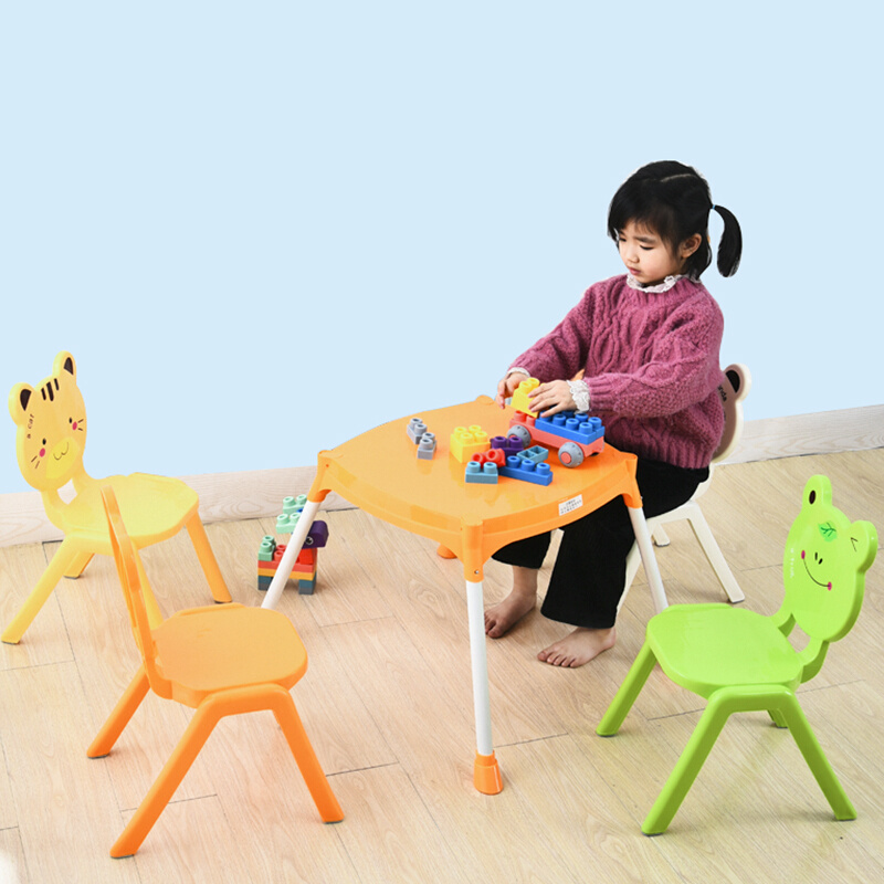 儿童靠背椅子 塑料加厚卡通小板凳 宝宝凳子防滑餐椅幼儿园学习椅