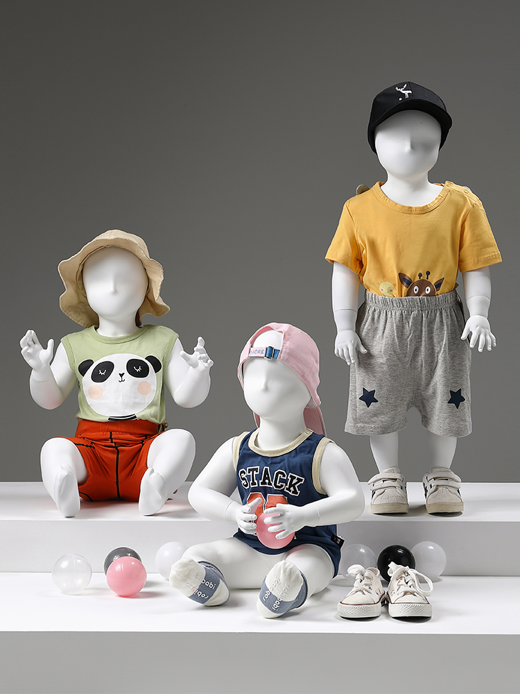 儿童模特道具全身童装店模特服装女小孩婴儿小童模特架子展示架