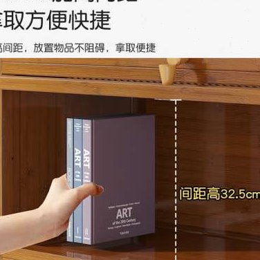 定制新款儿童防尘书柜一体靠墙家用书架落地书房收纳置物柜多功能