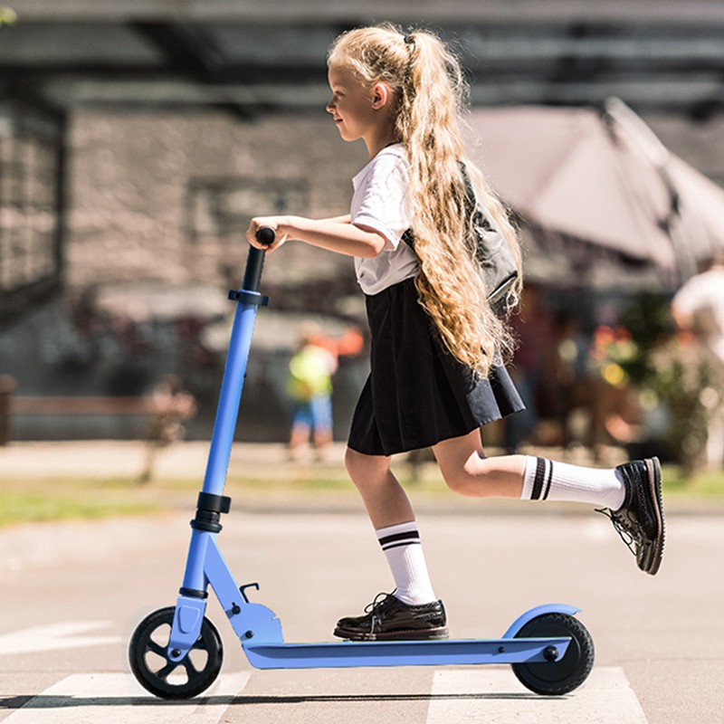 推荐儿童电动滑板车6-12岁折叠小学生青少年两轮代步车轻便二用电