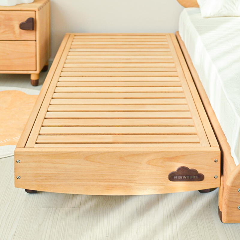 实木榉木拼接床床边加宽床无缝衔子母床侧边儿童床拼床神器平接床