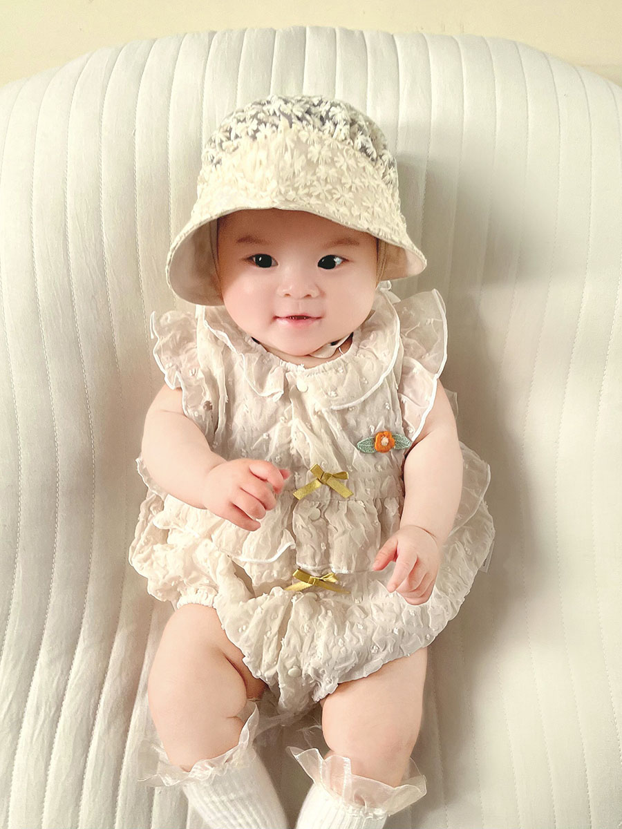 婴儿夏装衣服女孩百天洋气公主礼服女宝宝满月服新生儿夏季包屁衣