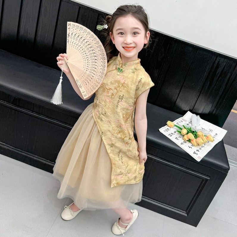 巴拉巴柆清货汉服女童夏款2024新款中国风套装儿童春装夏季新中式