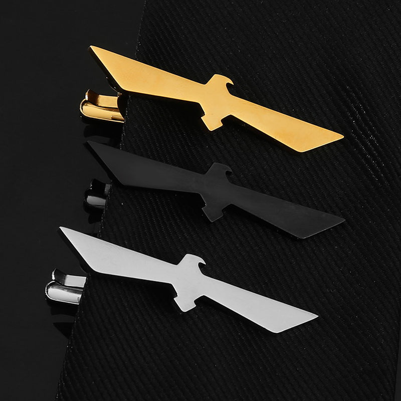 男士时尚金属潮流飞鸟合金领带夹几何卡通可爱钛钢个性多功能领夹