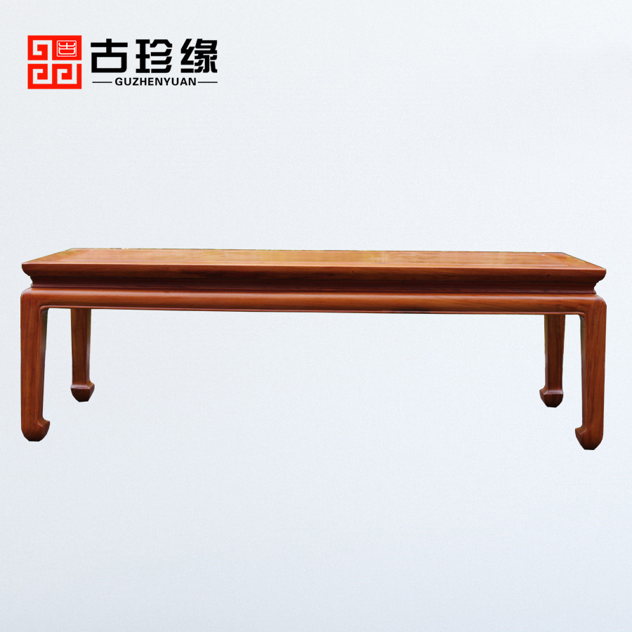 缅甸花梨木床尾凳中式红木长凳独板大果紫檀实木换鞋凳榫卯结构