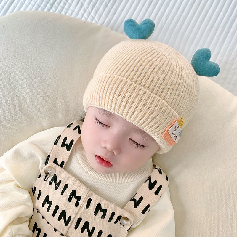推荐女宝帽子2022冬款毛线婴儿专用6一12月帽六个月宝宝三四冬季