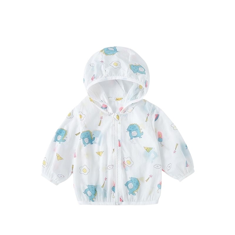 宝宝夏季防晒衣男童女童薄款冰丝外套婴儿透气空调衫儿童防晒服