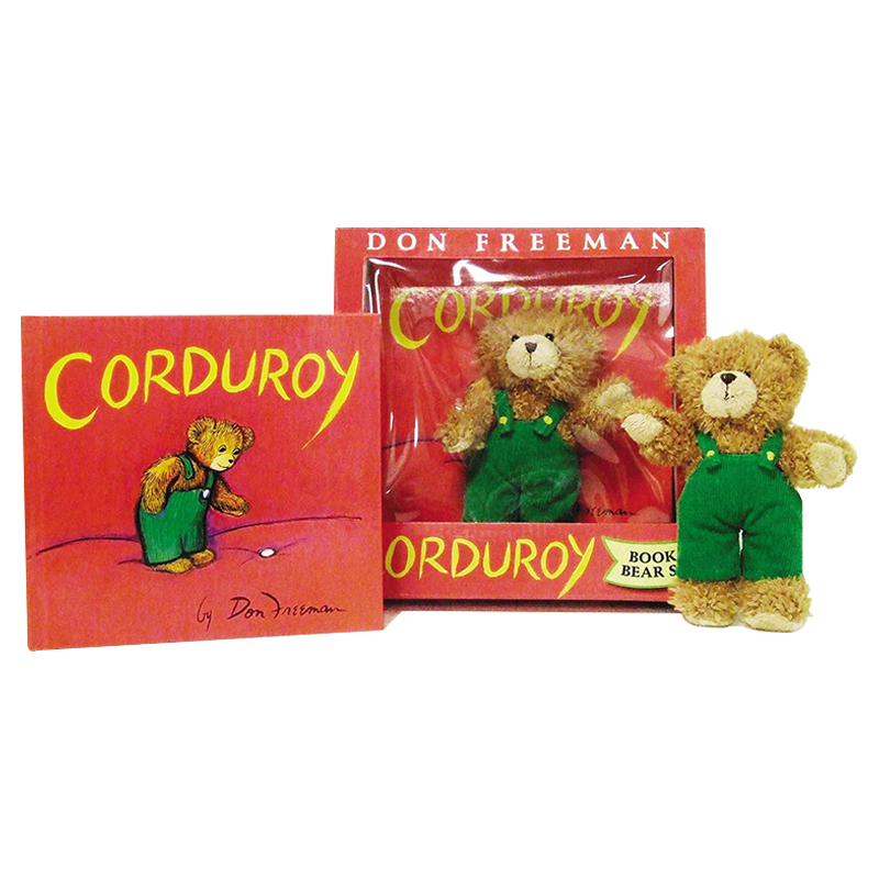 Corduroy (Book and Bear) 小熊可可玩具套装 名家Don Freeman进口原版英文书籍