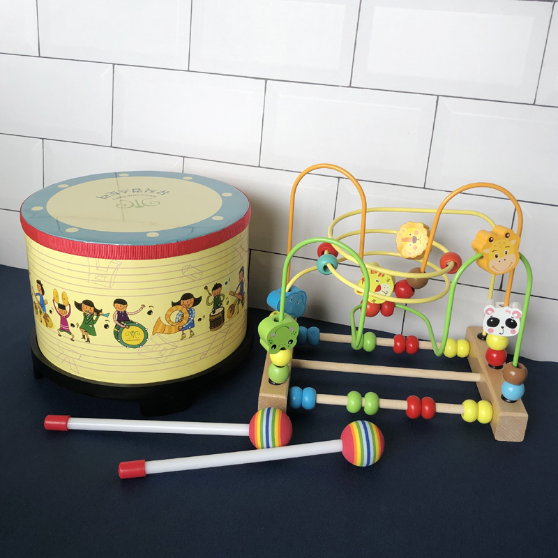 新品儿童玩具鼓打击乐器地鼓小鼓宝宝男女1一3岁早教幼儿园奥尔夫