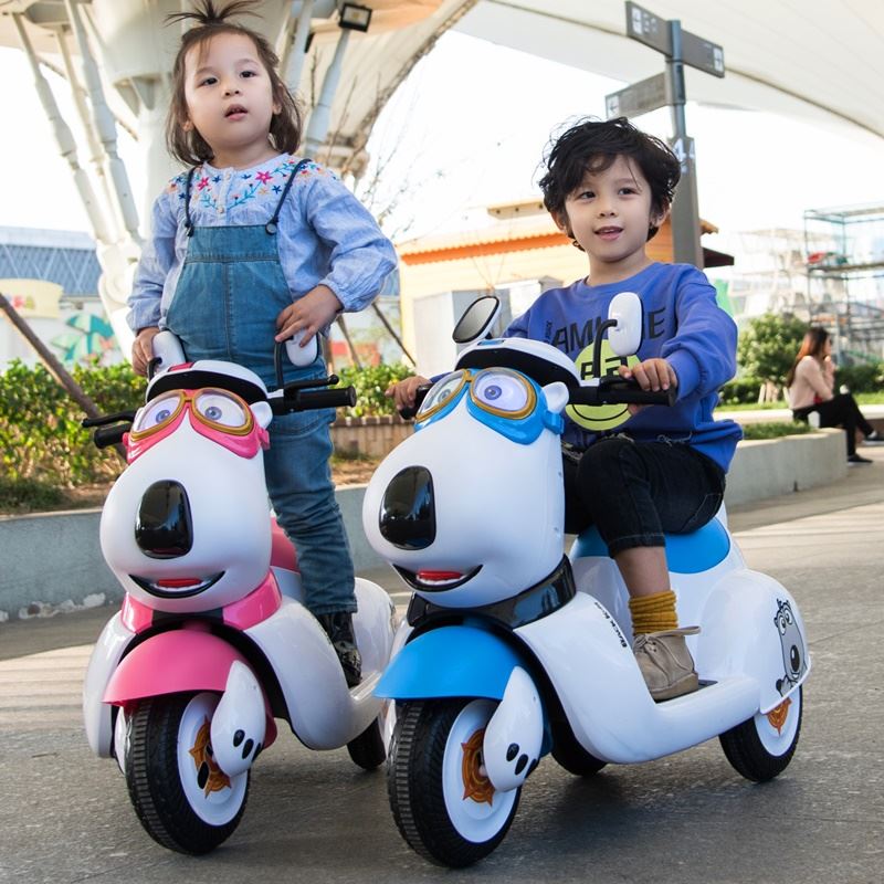 倒霉儿童电动车公主款摩托车可坐人女宝宝男孩小孩遥控玩具童车