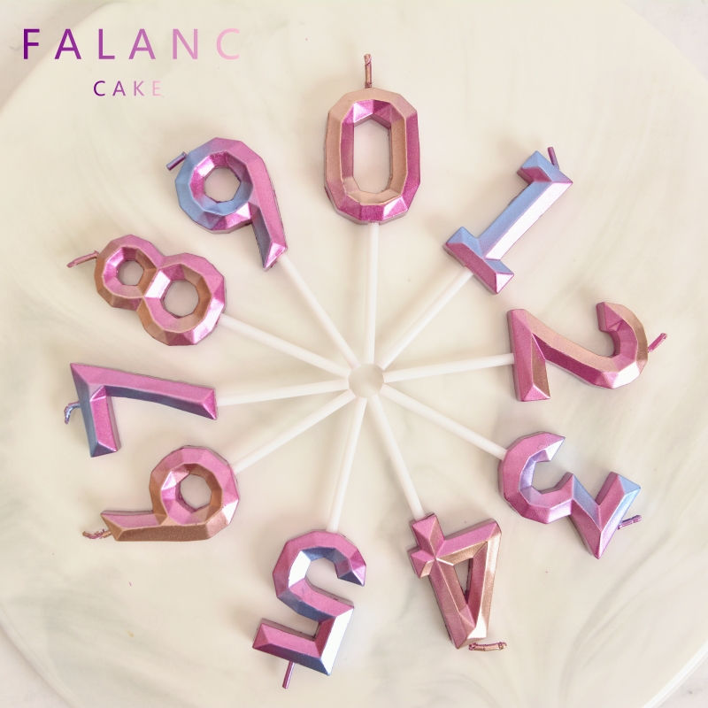 FALANC-炫彩INS数字蜡烛【0-9】 不单独发货