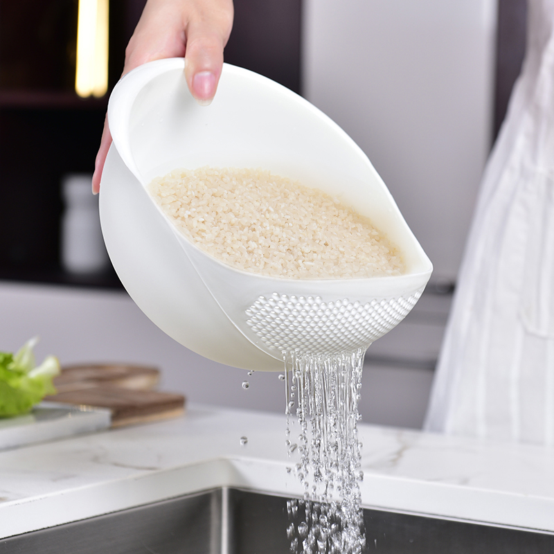 创意厨房淘米器洗米筛家用淘米盆塑料沥水篮神器洗菜篮大小多功能