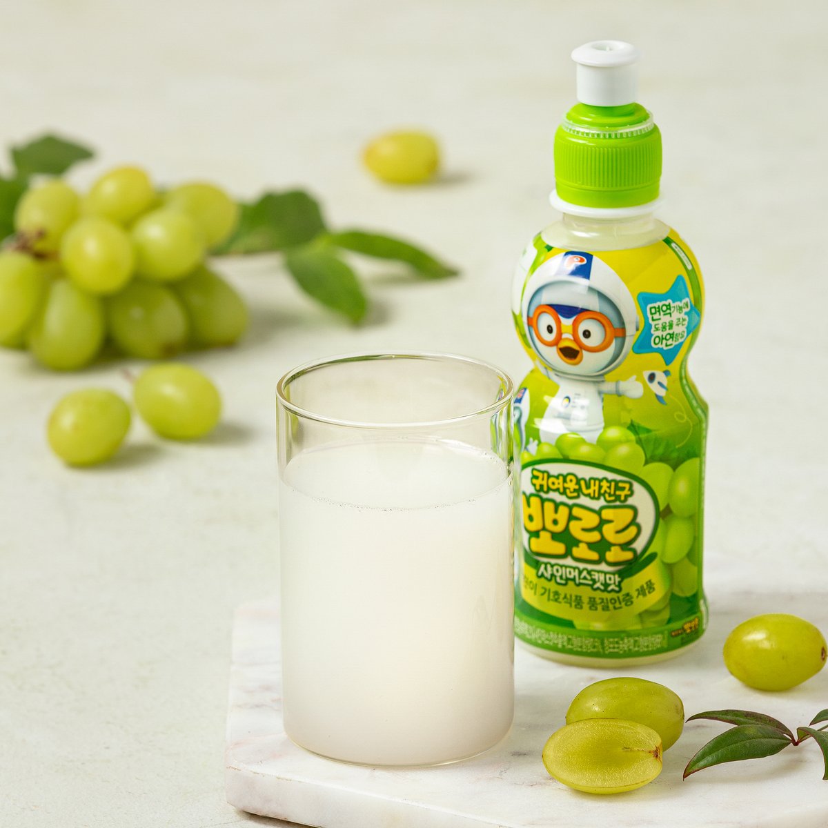 韩国进口Pororo啵乐乐果汁饮料啵啵乐儿童果味牛奶味饮品混合口味