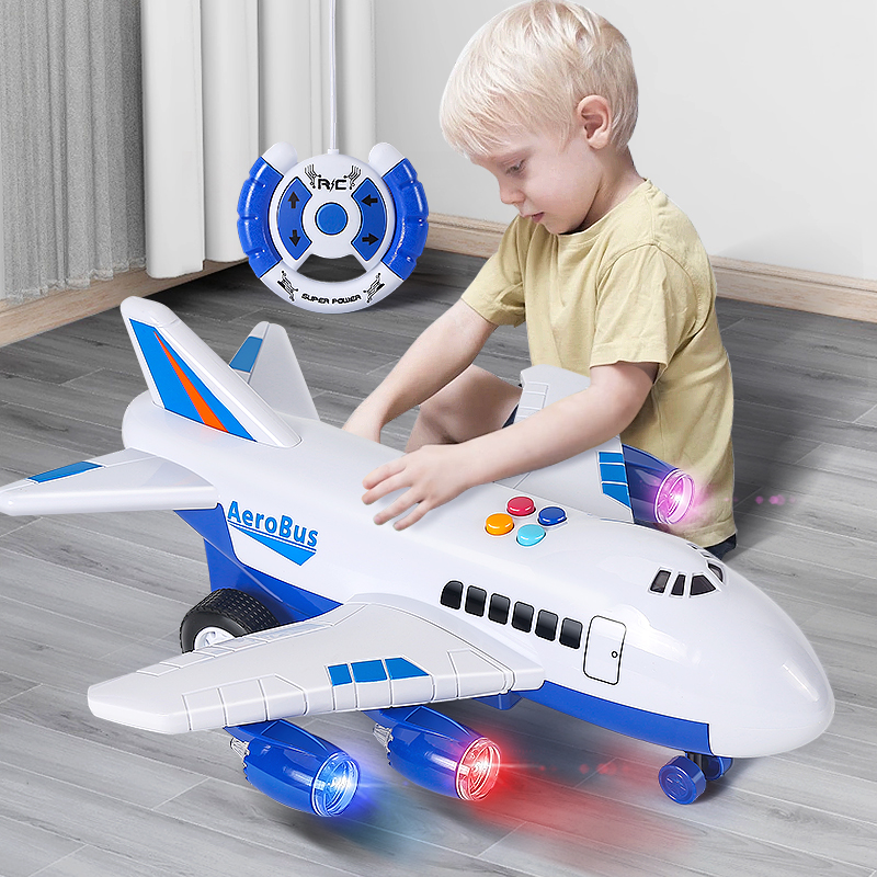 大号遥控飞机儿童玩具男孩耐摔无线电动充电大型运输模型宝宝3岁4