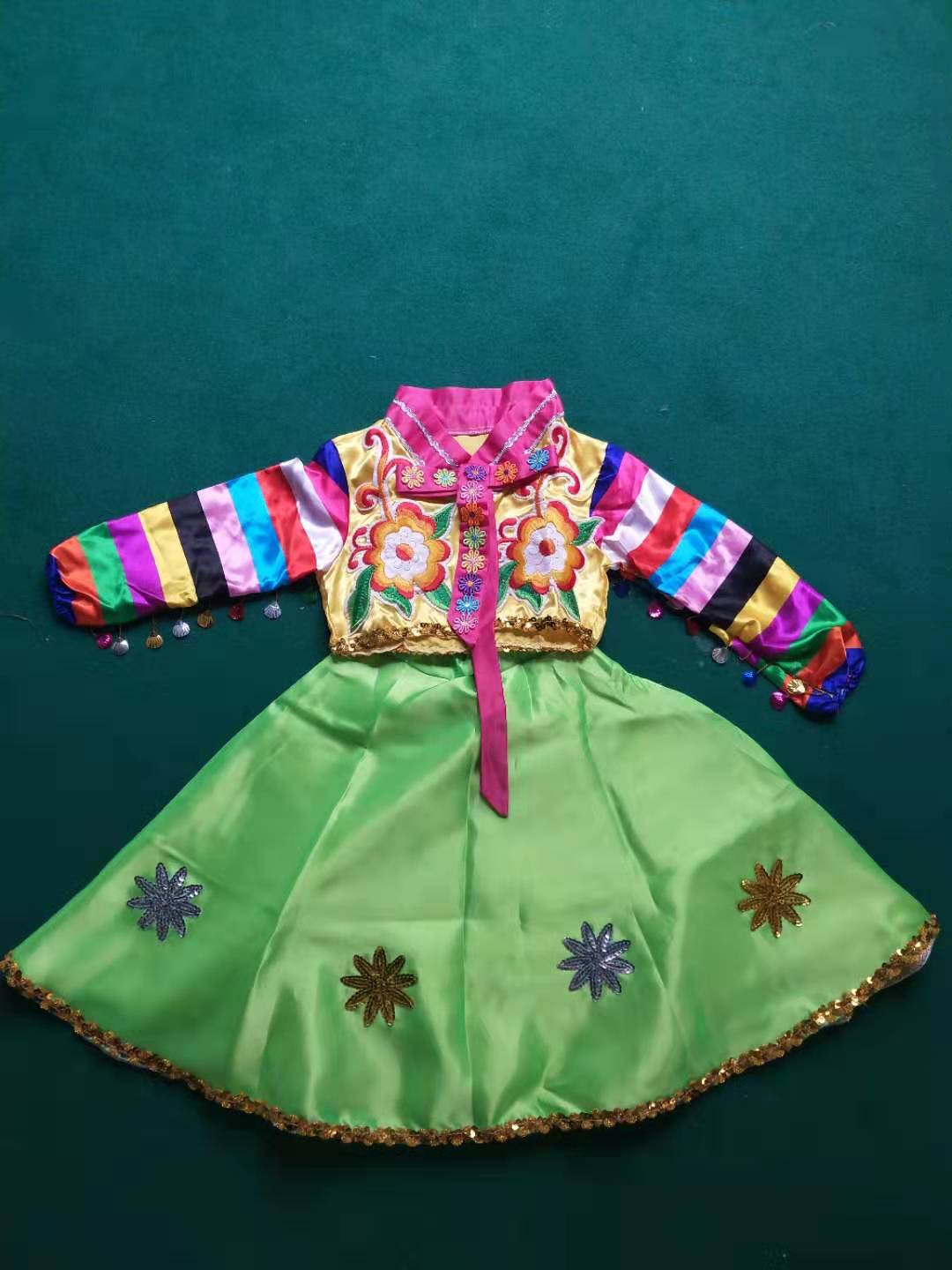 正品六一儿童节小荷风采喜悦舞蹈演出舞台服装朝鲜族杖鼓表演民族