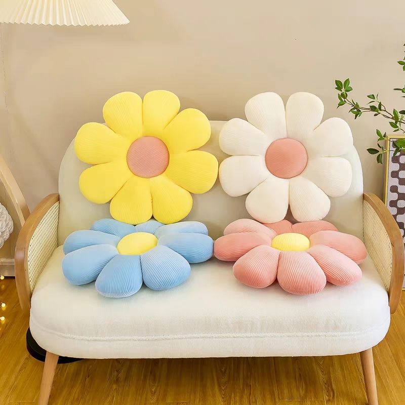 小雏菊花朵坐垫抱枕居家客厅沙发靠垫太阳花坐垫飘窗榻榻米卧室垫