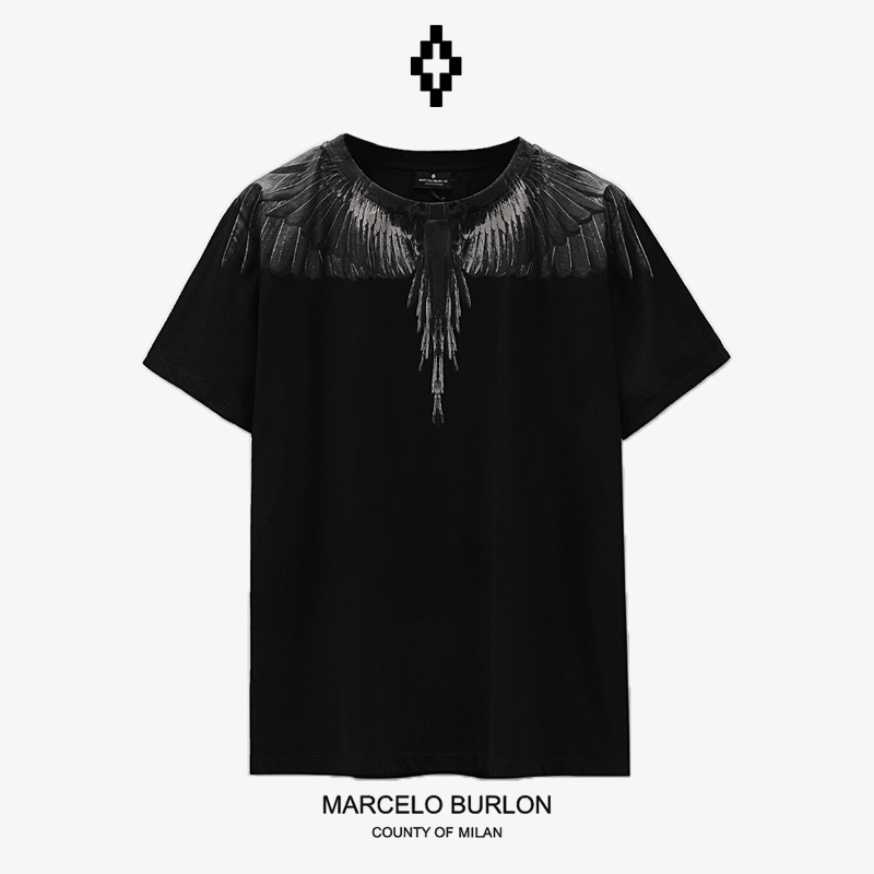 正品Marcelo 马塞洛MB经典暗黑短袖T恤男女休闲宽松套头夏季潮牌