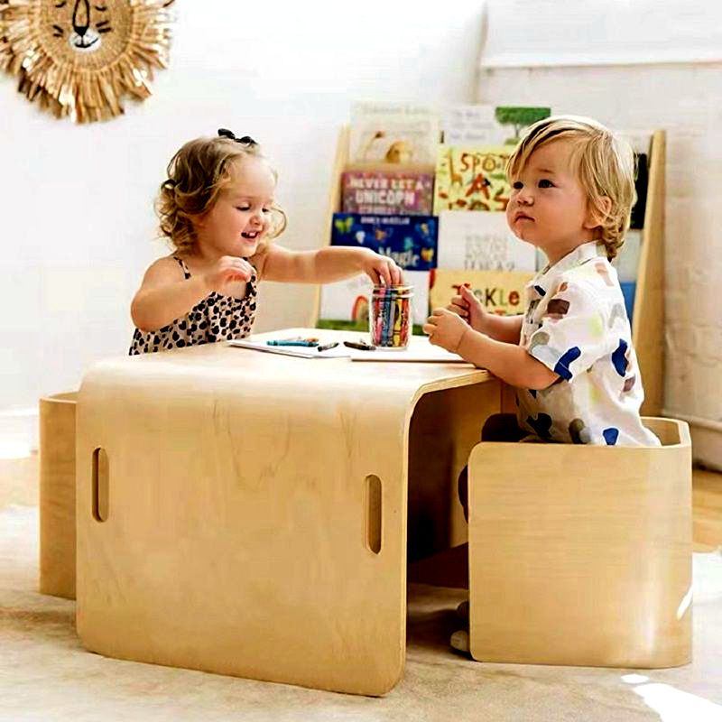 幼儿桌椅宝宝吃饭餐桌2岁3儿童学习桌婴儿双人组合课桌家用书桌