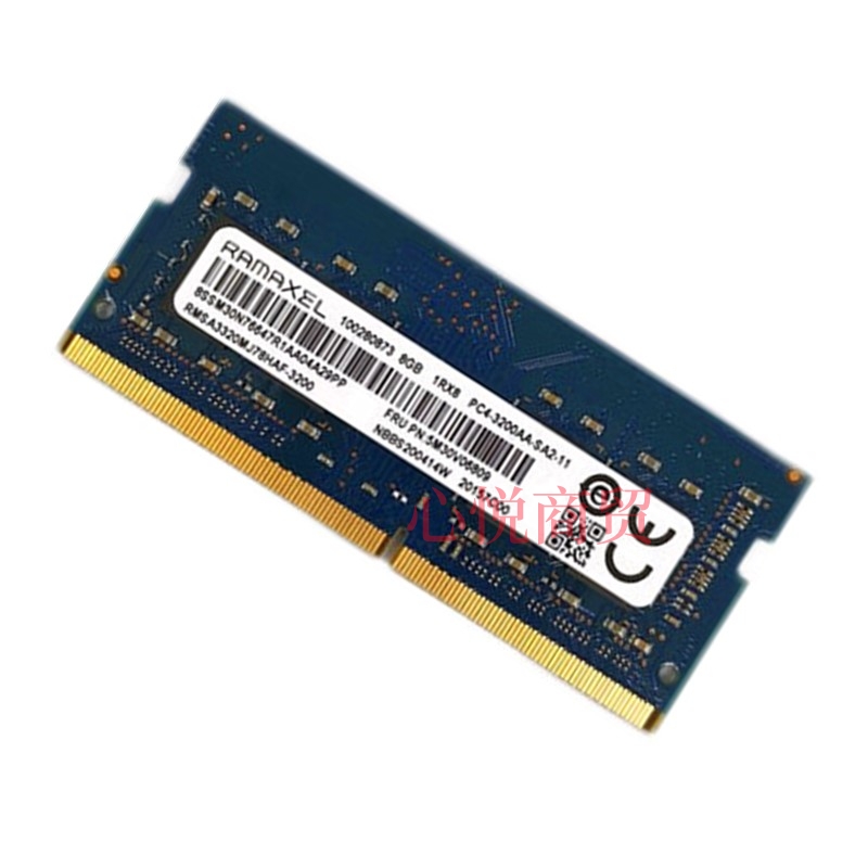 Ramaxel记忆科技8G 1RX8 PC4-3200AA-SA2-11 笔记本内存DDR4 3200