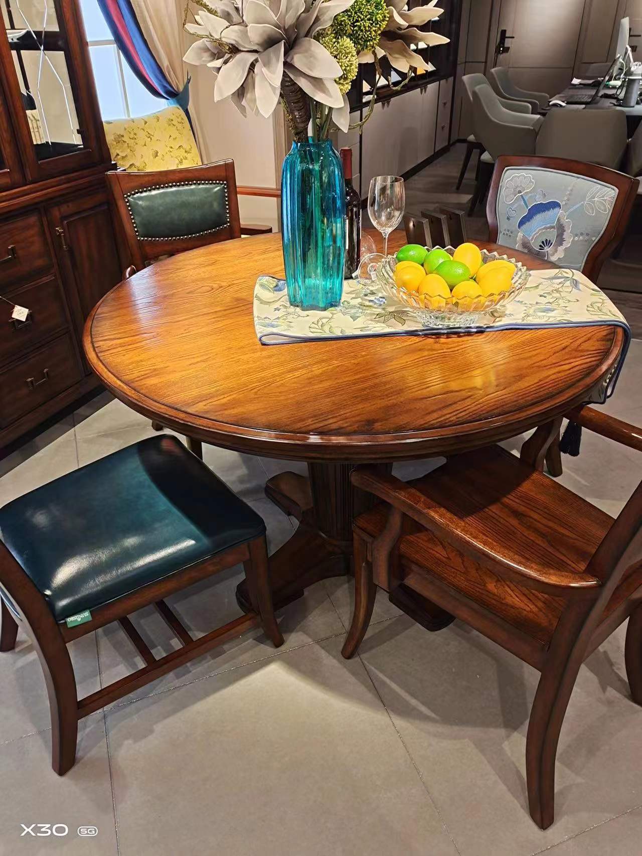圣蒂SB 美舍系列新古典系列 餐桌椅 核桃木全实木 专卖店正品