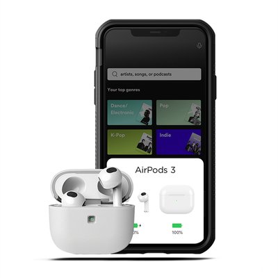 VRS适用于苹果airpods3耳机套J简约防摔硅胶保护壳带挂绳