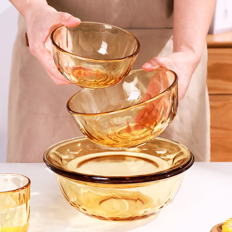 玻璃碗个人微波炉专用耐高温2022家用面碗沙拉碗饭碗汤碗餐具套装