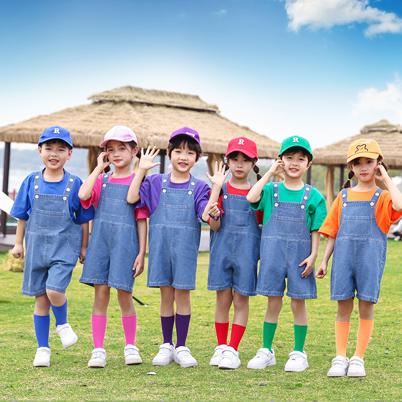 六一儿童演出服幼儿园合唱班服小学生运动会服装啦啦队表演糖果色