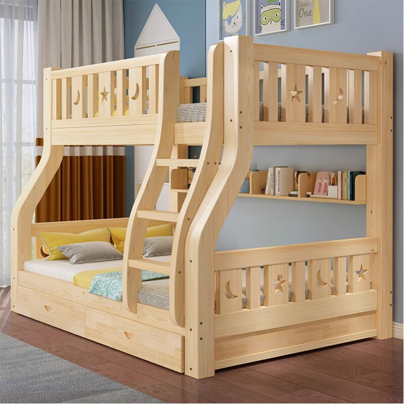 上下床双层床两层高低床多功能实木儿童床子母床大人上下铺组合床