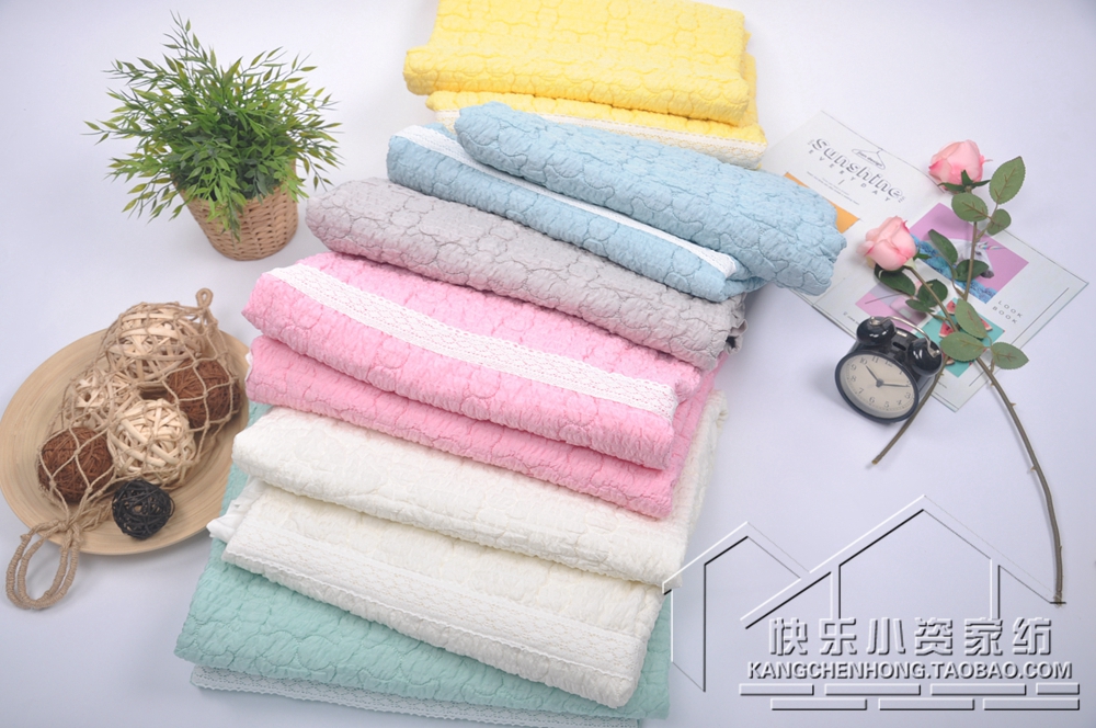 韩国竹纤维绗缝儿童婴儿被子春秋空调被四季通用被单人可机洗薄款