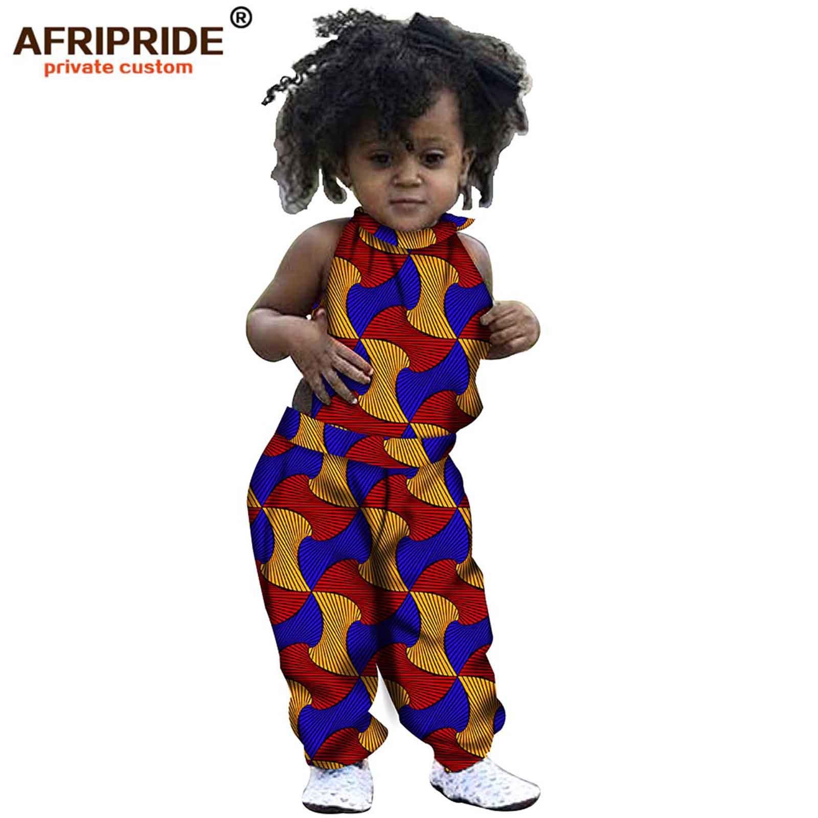 定制非洲蜡染全棉儿童童装连体裤African children's clothing
