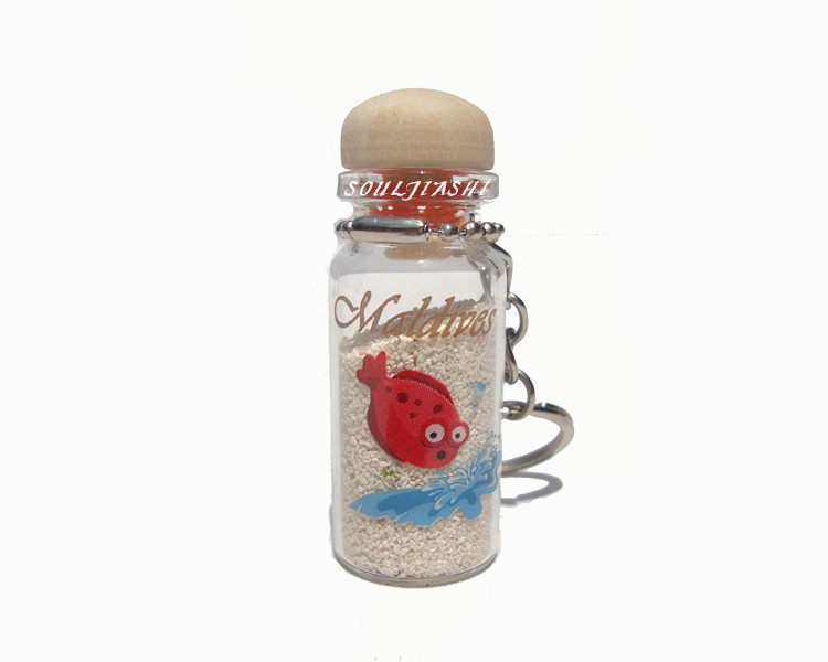 马尔代夫纪念品 创意礼品木盖漂流瓶许愿瓶幸运星瓶沙瓶 原单