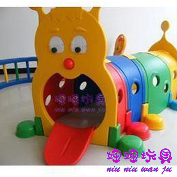 儿童钻洞玩具儿童玩具阳光隧道彩色毛毛虫隧道游乐设备小精灵隧道
