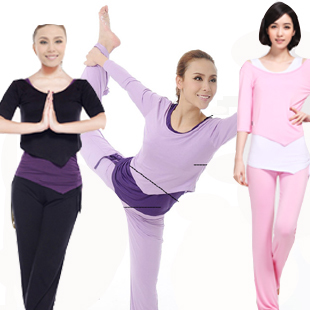 春夏新款莫代尔瑜伽服套装瑜珈韩版舞蹈形体服瑜伽服三件套送胸垫