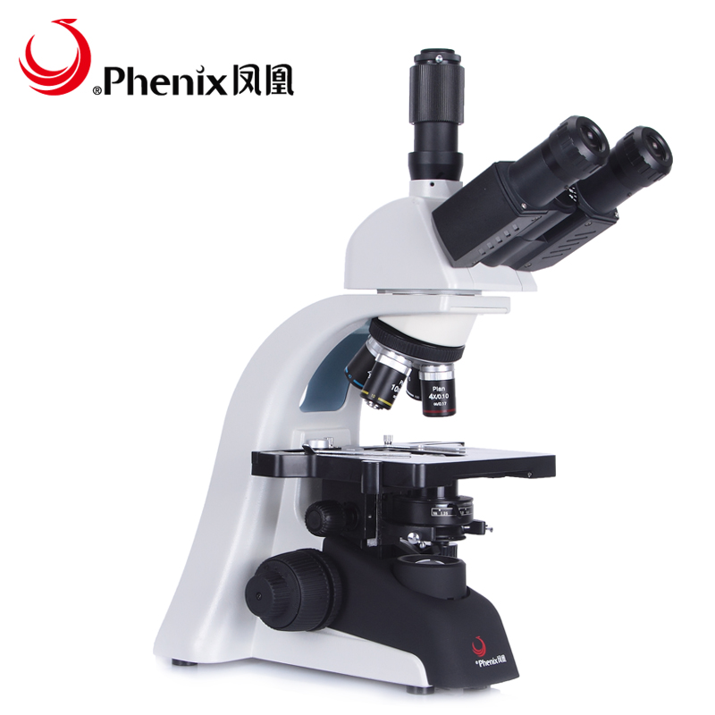 江西凤凰PH100三目光学显微镜1600倍专业仪器可接摄像头高清晰