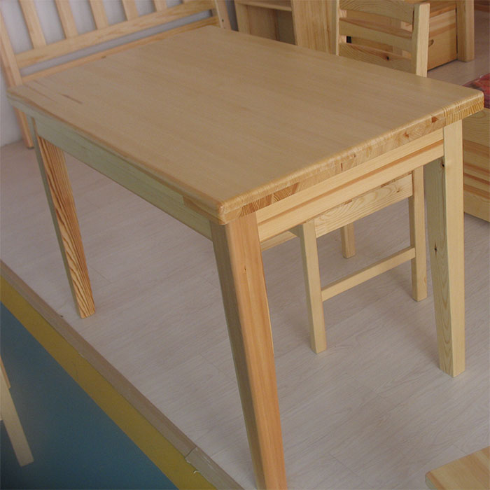 实木松木4人长方形餐桌椅6小户型组合简约现代饭桌可订制伸缩折叠