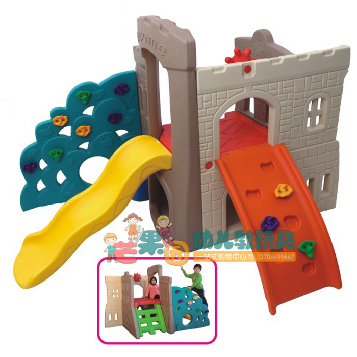 城堡组合滑梯早教室内儿童小型攀爬滑滑梯宝宝室外游乐场组合玩具